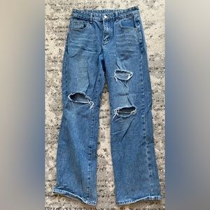 Baggy Distressed Boyfriend Jeans